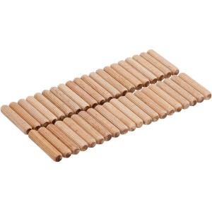 50 chevilles en bois LUX, 6 mm, rainurées, pour assemblages sans vis.