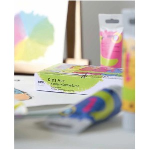 Kreul Kinder-Künstlerfarbe Kids Art, 8 Tuben im Set, verschiedene Farben.
