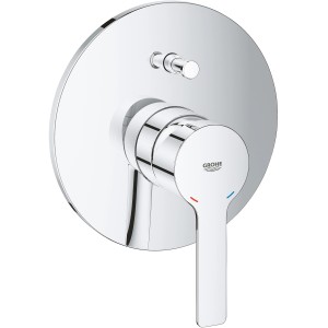 Miscelatore monocomando per vasca Grohe Lineare cromato con fissaggio a incasso.