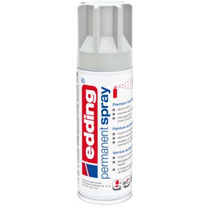Edding Permanent-Spray 5200 Lichtgrau seidenmatt 200 ml