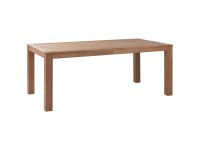Beliani Gartentisch Monsano Eukalyptusholz Braun (HxBxT) 76 x 105 x 190 cm