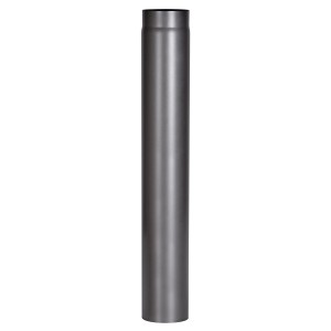 Firefix Rauchrohr, Ø 15 cm x 100 cm, dunkelgrau, für Kaminöfen & Feuerstellen.
