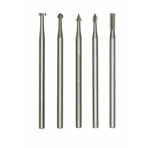 Set di frese fini Proxxon, 5 pezzi, acciaio al tungsteno vanadio, varie forme per utensili in miniatura.
