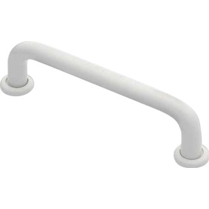 Maniglia per mobili bianca 0364 in plastica per armadi e cassetti.