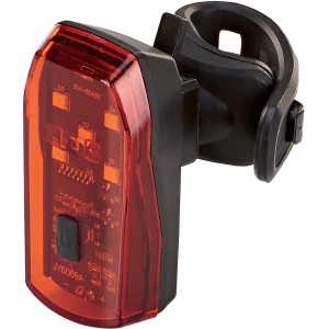 Feu arrière de vélo à LED Prophete avec feu stop et fixation facile.