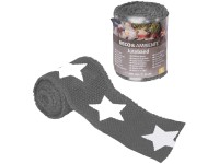 Videx Juteband Sterne Anthrazit / Weiss 6 x 300 cm Videx Juteband Sterne Anthrazit / Weiss 6 x 300 cm