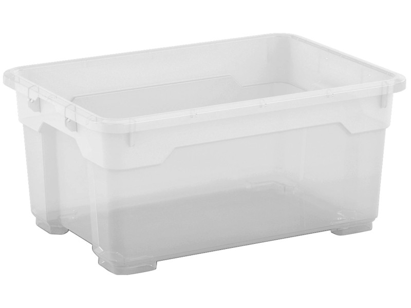 Aufbewahrungsbox' BI Box L [40L], hellgrün / transparent 55 x 35 x 28 cm