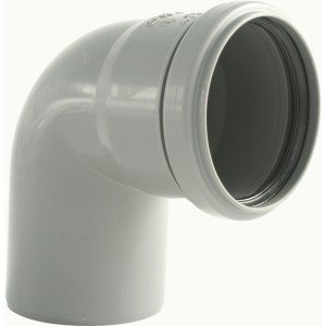 Curva HT Marley grigia 87° DN 50 per tubi di scarico interni.