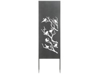 Nouvel Paravent Birdie steckbar Stahl Anthrazit (HxBxT) 200 x 60 x 2 cm