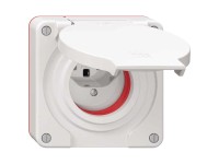 Feller Steckdose Nevo 1 x Typ23 IP55 Weiss Gr. 1 x 1