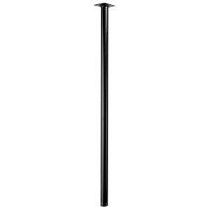 Gamba per tavolo Hettich nera, rotonda, Ø 30 x 800 mm, per costruzione mobili.