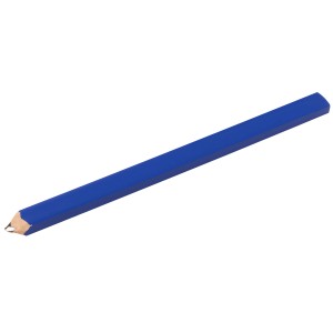 Blauer LUX Zimmermannsbleistift Classic, 18 cm, für Bauarbeiten und Holzbearbeitung.