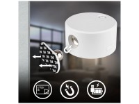 Briloner® Faretto parete batt Tari Bianco (HxLxP) 4 x 7,5 x 9 cm / 1,5 W / 160lm