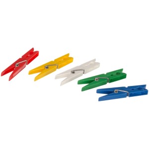Wenko mollette da bucato Colorado, confezione da 50 colori misti, mollette in plastica con molla antiruggine.