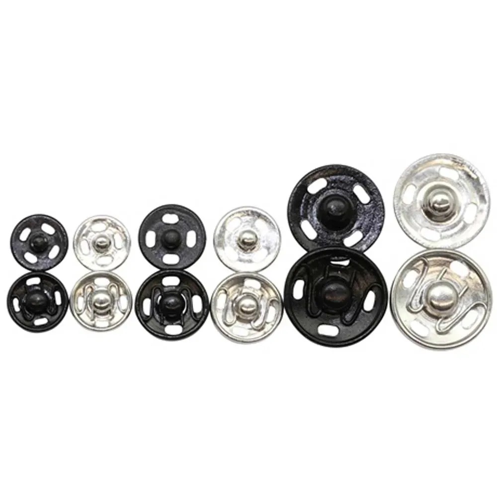 Lot De 50 Presse-boutons Pression Avec Levier Et Outil à Bouton-pression Et 50 Boutons-pression à Ressort Anneau 15 Mm Argent Vieilli Laiton Sans Couture Inoxydable Presse Manuelle DIY