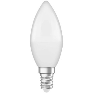 Osram LED-Leuchtmittel in Kerzenform, E14, Warmweiss, 3,3W. Kompakte LED Lampe für Kronleuchter.