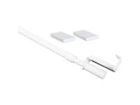 Barre de vitrage à serrer métal Blanc largeur 40 - 60 cm