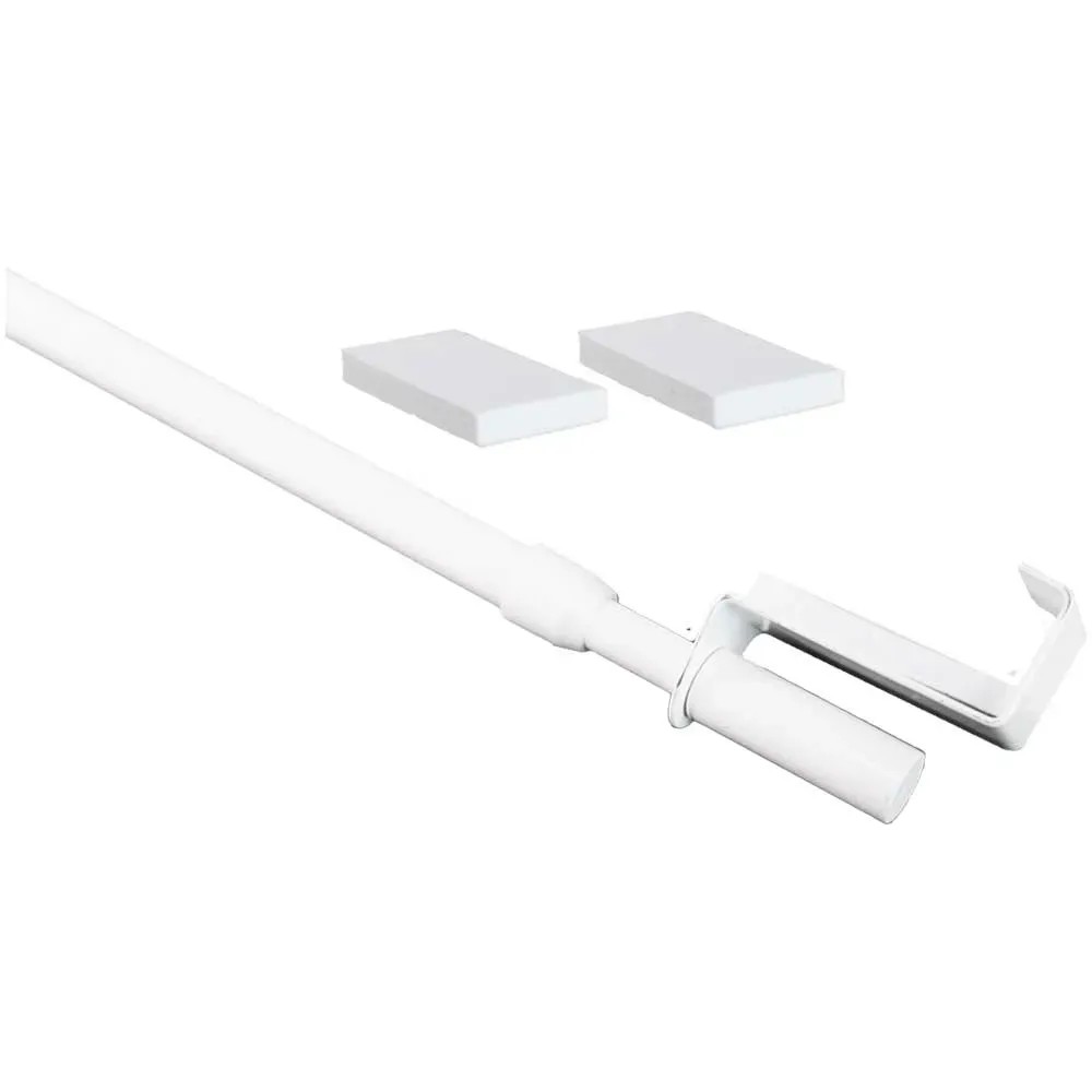 Vitragestange zum Klemmen Metall Weiss Breite 40