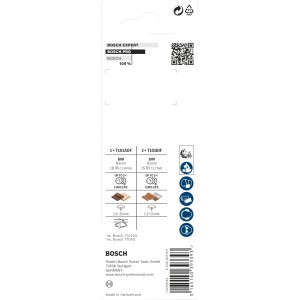Set di lame per seghetto alternativo Bosch, 3 pezzi, per laminato. Lame per seghetti alternativi.