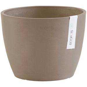 Pot de fleurs Ecopots Stockholm, French Taupe, Ø 16 cm. Pot pour intérieur et extérieur.