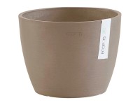 Ecopots Pflanzgefäss Stockholm Taupe Ø 16 cm / Höhe 12,5 cm