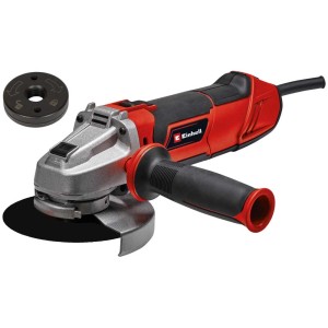Meuleuse d'angle Einhell TE-AG 125/1010 CE Q avec écrou Quick-Fix et poignée supplémentaire.