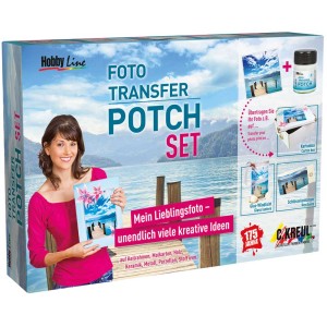 Kreul Foto Transfer Potch Set für individuelle Deko-Gestaltung mit Fotos auf verschiedenen Untergründen.
