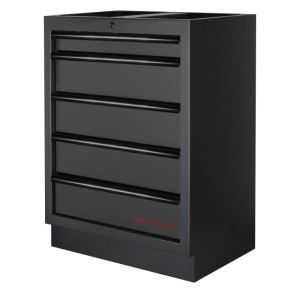 Kraftwerk Werkzeugschrank Mobilio 5 Schubladen Schwarz (HxBxT) 91 x 68 x 45,8 cm