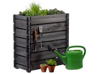 Hochbeet-Stecksystem Anthrazit FSC® (HxBxT) 79 x 79 x 39 cm