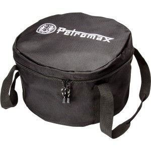 Schwarze Petromax Transporttasche für Feuertöpfe FT6 & FT9, ca. Ø 40 cm.