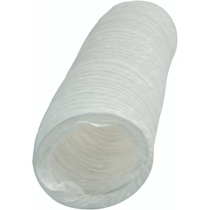 Tuyau flexible blanc Marley 125 mm en plastique, longueur 2,5 m.