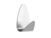 Tiger Klebehaken gebürstet Edelstahl