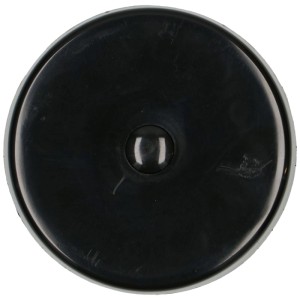 Cache-piton noir pour installation de lampe, diamètre 66 mm.
