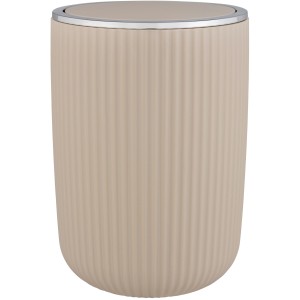 Cestino cosmetici beige Wenko Agropoli L con coperchio basculante, capacità 5,5 litri.