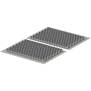 Deux dalles alvéolées ACO Self® Kieswabe eco M pour stabiliser gravier et gravillons.