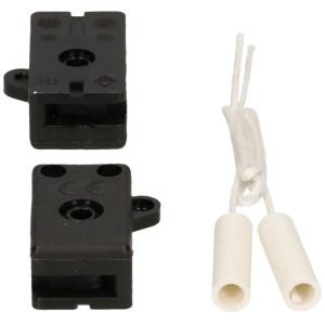 Interrupteur à tirette encastrable, lot de 2, installation de lampe avec cordon blanc.