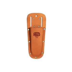 Custodia marrone in pelle Felco 910 per cesoie da potatura con attacco per cintura.