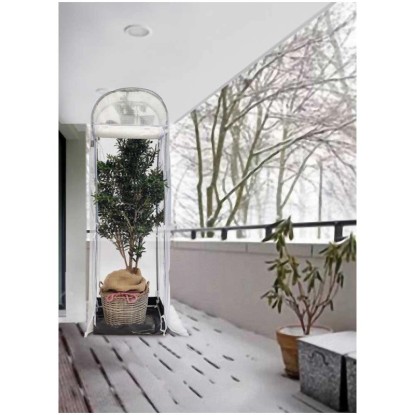 Videx Frostschutzhaus Snow Weiss / Transparent (HxBxT) 200 x 58 x 48 cm