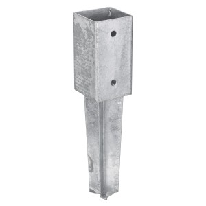 Douille à enfoncer en acier galvanisé à chaud, 350 mm, pour poteaux de 70 mm à bétonner.