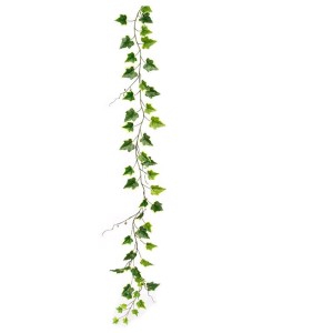 Guirlande de lierre Flower Power, 170 cm, plante artificielle blanche pour déco intérieure moderne.