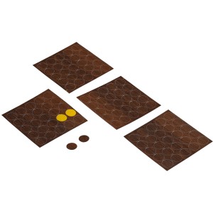 Cache-vis Hettich, Ø 14mm, Noyer, 100 pièces, pour cacher les trous de perçage.