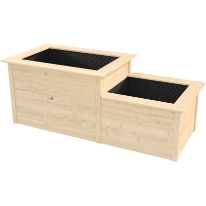 Weka Stufen-Hochbeet 669 Natur unbehandelt