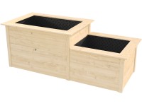 Weka Stufen-Hochbeet 669 Natur unbehandelt Weka Stufen-Hochbeet 669 Natur unbehandelt
