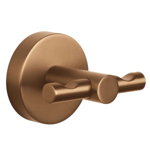 Appendiabiti Tesa Moon bronzo per montaggio a parete in bagno.