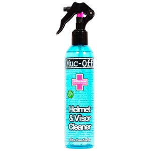 Muc-Off Visor, Lens & Goggle Cleaner 250 ml für Fahrradpflege. Antibakterielles Reinigungsmittel in Sprühflasche.