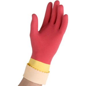 Vileda Guanti per la casa The Robust Protection M, rosso/giallo, protezione extra