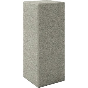 Palissade en pierre naturelle gris anthracite, 25x9,5x9,5 cm, pour bordures et systèmes de murs.