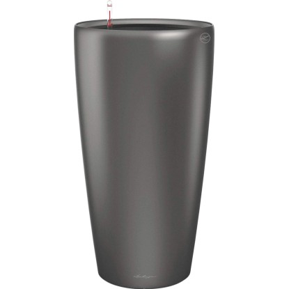 Lechuza Pflanzgefäss Rondo Premium Anthrazit Metallic Ø 32 cm / Höhe 56 cm
