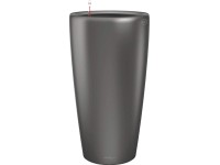 Lechuza Pflanzgefäss Rondo Premium Anthrazit Metallic Ø 32 cm / Höhe 56 cm