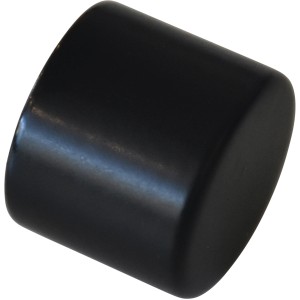 Gardinia terminale Chicago per bastoni Ø 20 mm, nero opaco, confezione da 2.